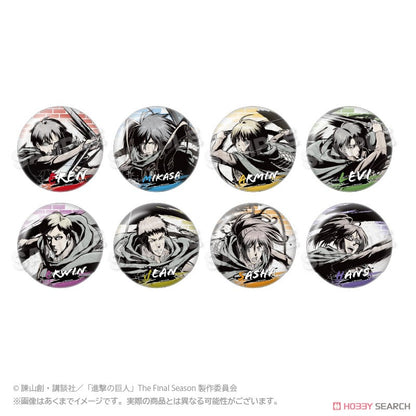 Attack on Titan Ink‑Wash Style Slightly Oversized Can Badge - Sasha