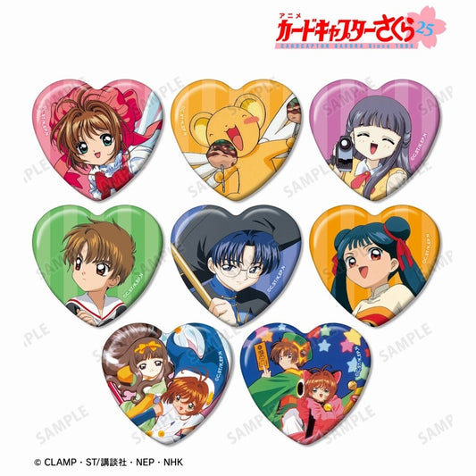Cardcaptor Sakura Trading Heart‑Shaped Tin Can Badge Vol. 2 - 1 Random