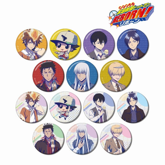 Reborn! Original Illustration Retro Pop ver. Trading Glitter Can Badge - 1 Random