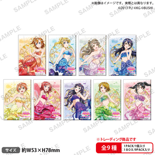 Love Live! School Idol Festival μ’s Mermaid Ver. Square Hologram Can Badge Collection - 1 Random