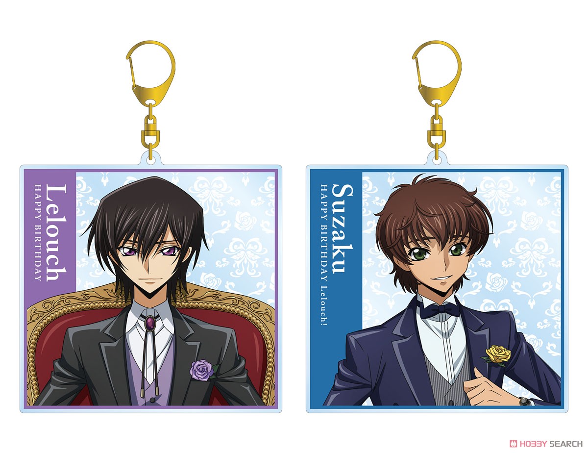 Code Geass Lelouch of the Rebellion Lelouch Birthday 2022 Ver. Big Acrylic Keychain - Suzaku Kururugi