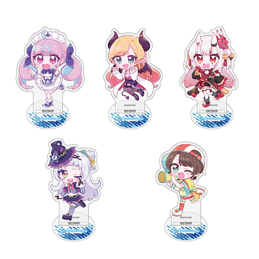 Hololive Summer Festival Chibi Character Illustration Acrylic Figure Stand Set