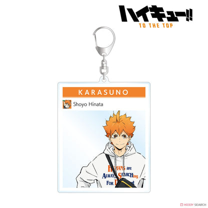 Haikyu!! TO THE TOP x Tobu Zoo Collaboration Leisure Ver. Photo Frame Style BIG Acrylic Keyholder - Shoyo Hinata