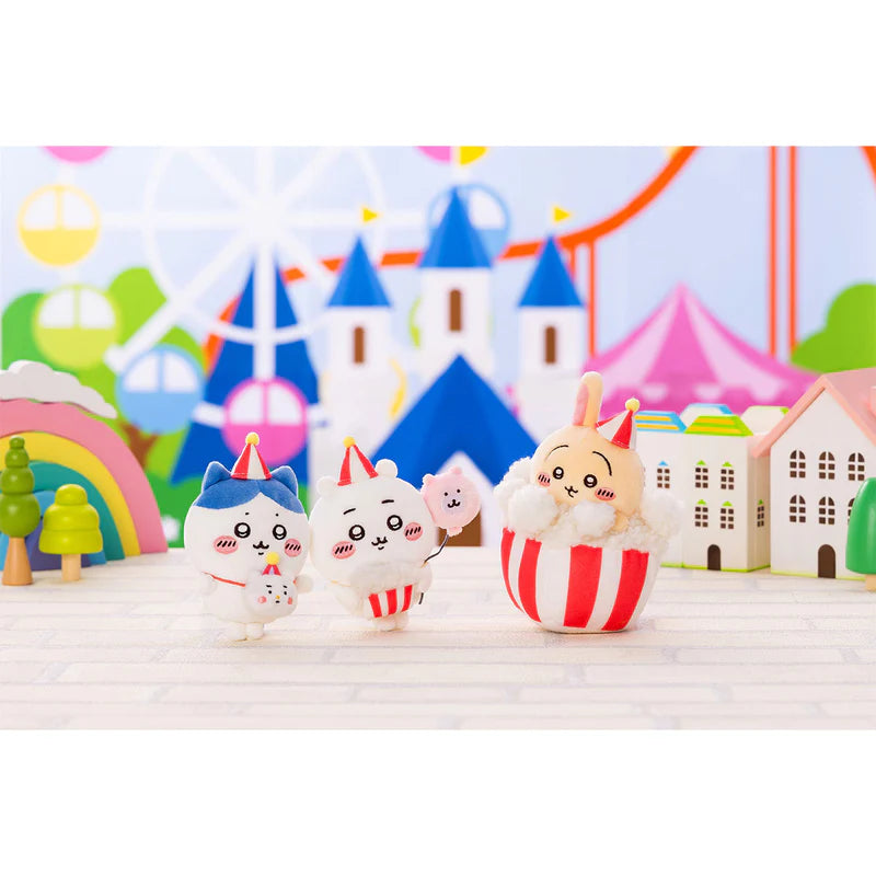 Chiikawa Land Ukiki Mascot Plush Keychain - Hachiware