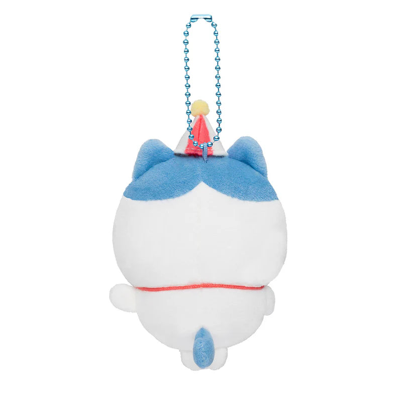 Chiikawa Land Ukiki Mascot Plush Keychain - Hachiware