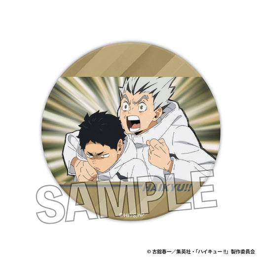 Haikyu!! Scene Photo Glittering Can Badge 22 - Keiji Akaashi & Kotaro Bokuto