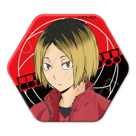 Haikyu!! Hexagonal Can Badge YE - Kenma Kozume