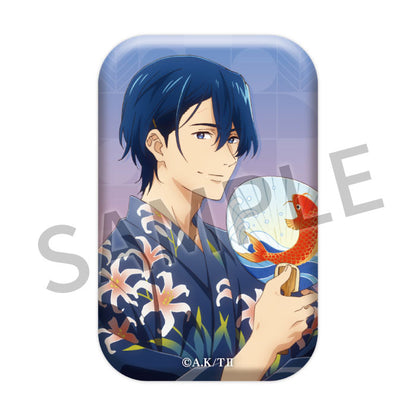 Tsurune: Tsunagari no Issha Festival Yukata Can Badge – Masaki Takigawa