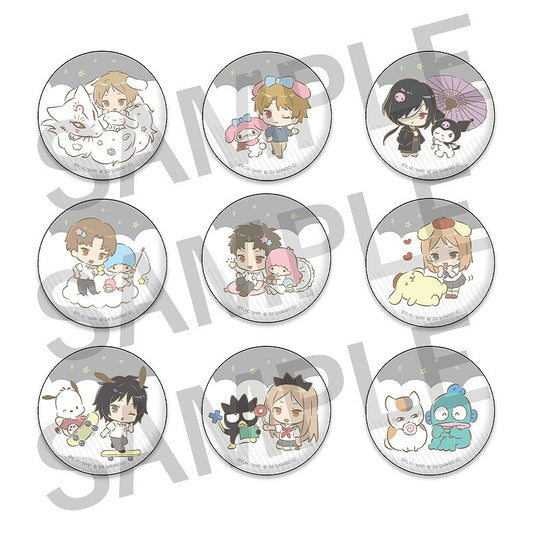Natsume’s Book of Friends × Sanrio 2nd Collaboration Ver. Characters Tinplate Badge Collection - 1 Random