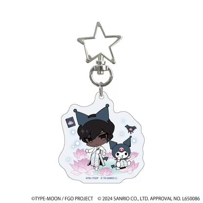 Fate/Grand Order × Sanrio Characters Star-Shaped Carabiner Acrylic Keychain - 1 Random