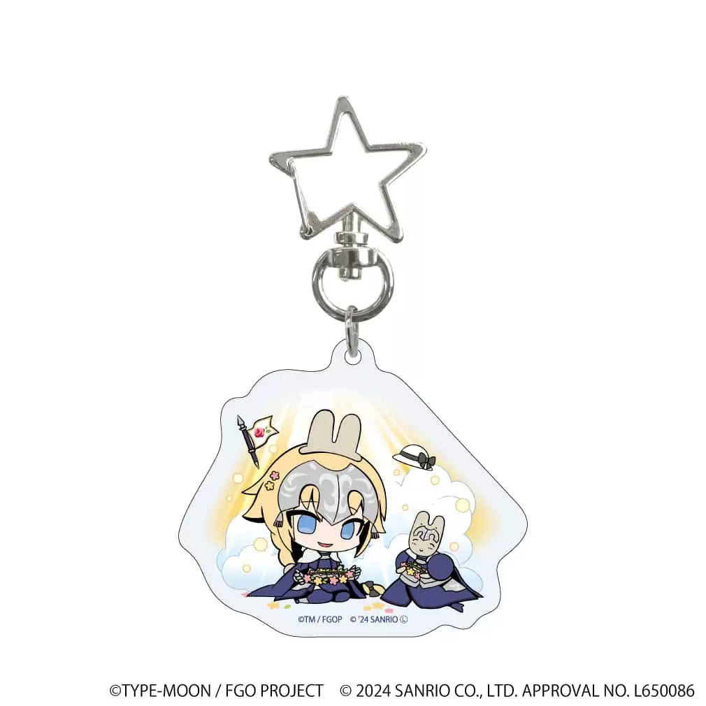 Fate/Grand Order × Sanrio Characters Star-Shaped Carabiner Acrylic Keychain - 1 Random