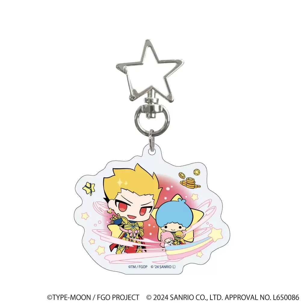 Fate/Grand Order × Sanrio Characters Star-Shaped Carabiner Acrylic Keychain - 1 Random