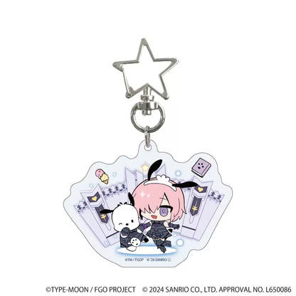 Fate/Grand Order × Sanrio Characters Star-Shaped Carabiner Acrylic Keychain - 1 Random