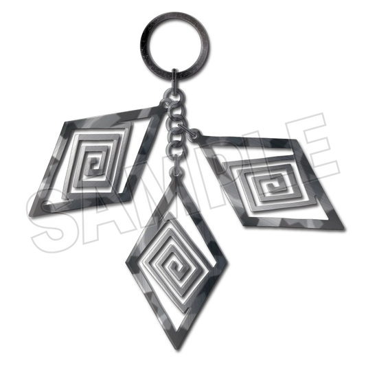 Raging Loop Metal KeyChain – Swirl & Claw
