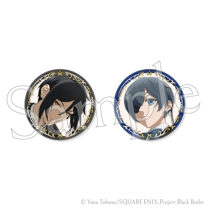 Black Butler: Public School Arc Foiled Tin Badge Set – Sebastian Michaelis & Ciel Phantomhive