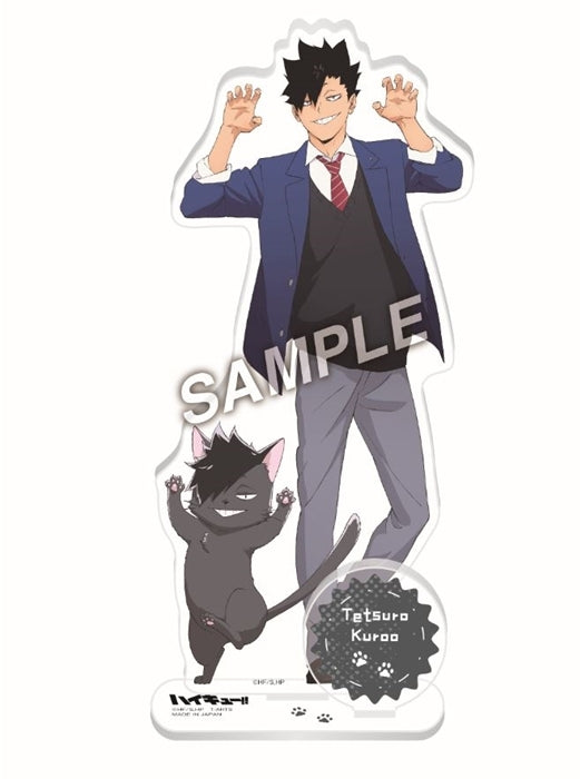 Haikyu!! Playing Mascot Acrylic Stand Plate - Tetsuro Kuroo