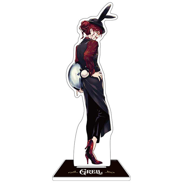 Black Butler: Black Label Bitter Rabbit Café & Shop Ver. Big Acrylic Stand – Grell Sutcliff
