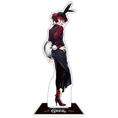 Black Butler: Black Label Bitter Rabbit Café & Shop Ver. Big Acrylic Stand – Grell Sutcliff