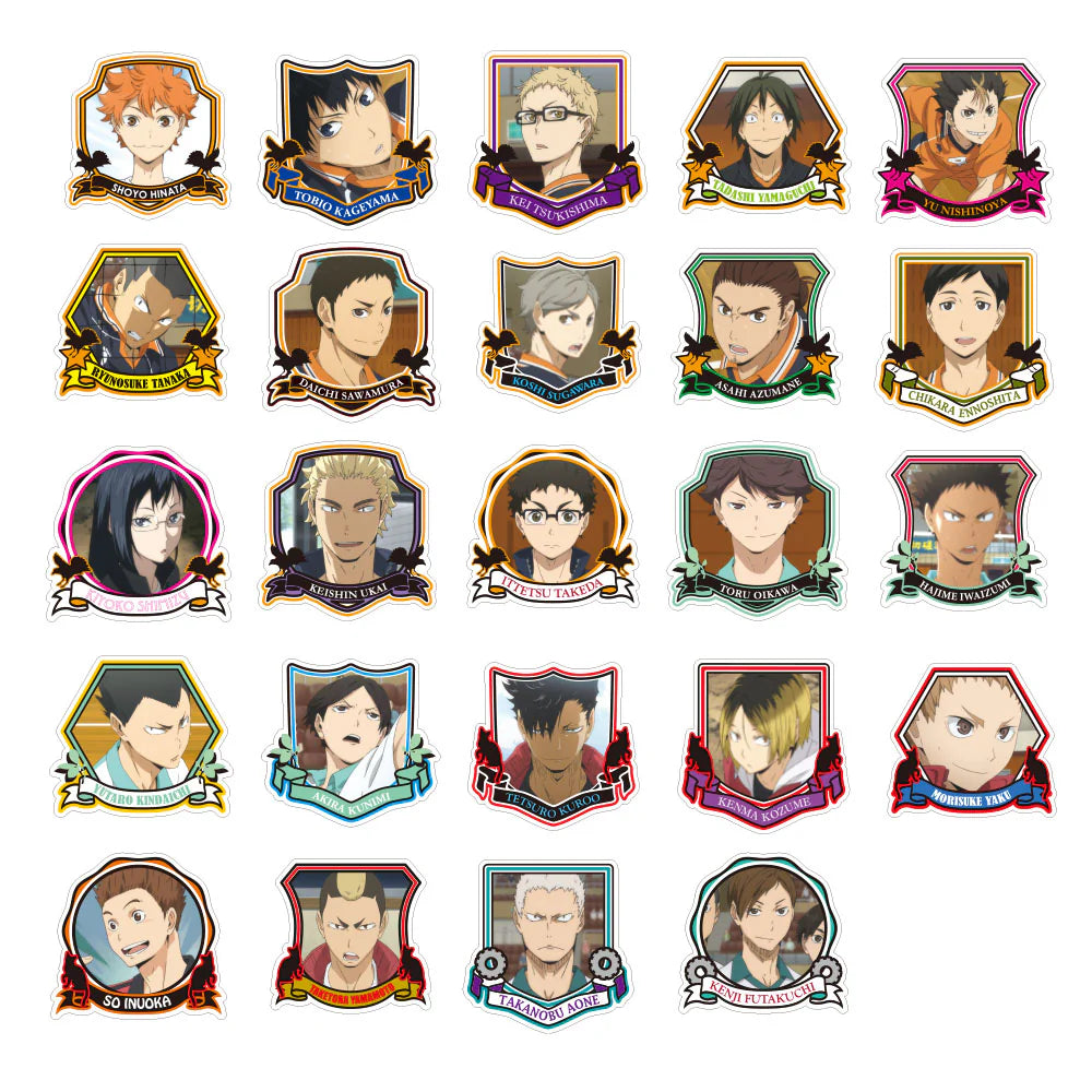 Haikyu!! Acrylic Badge Collection Meibamen ver. VBR - 1 Random