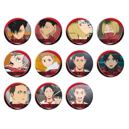Haikyu!! Famous Scene Can Badge Nekoma Version - 1 Random