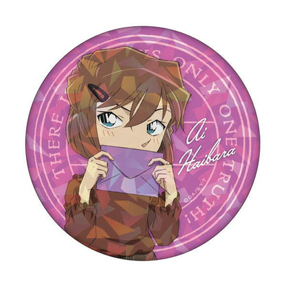 Detective Conan Hologram Can Badge Letter Series - Ai Haibara