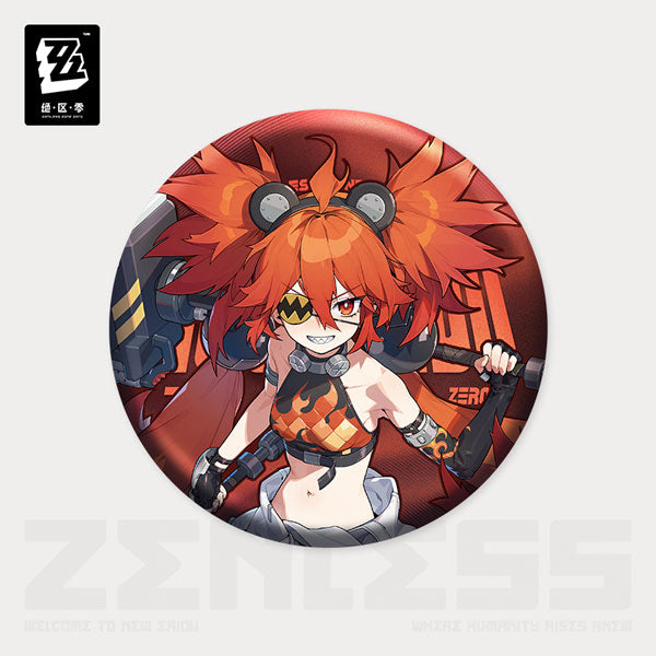 Zenless Zone Zero Standing Design Series Tin Badge Belobog Heavy Industries - Koleda Belobog