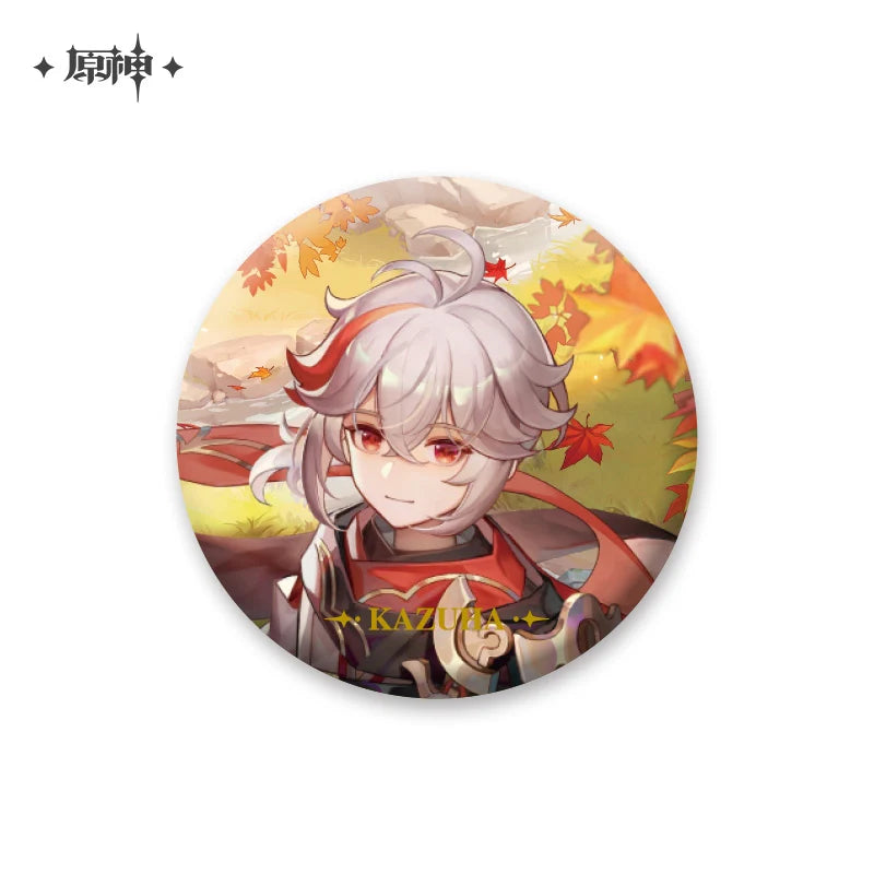 Genshin Impact Themed Character Can Badge - KAZUHA KAEDEHARA