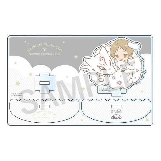 Natsume’s Book of Friends × Sanrio 2nd Collaboration Ver. Wobble Acrylic Stand - Natsume, Nyanko-sensei & Cinnamoroll