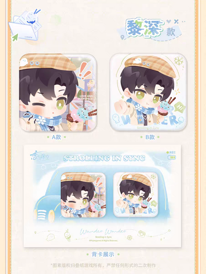 【Pre-order】Love and Deepspace "TIME TO TRAVEL Series" Badge Set