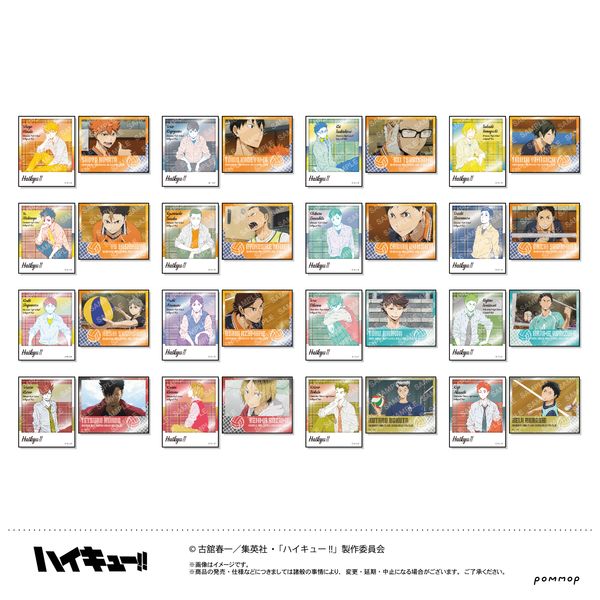 Haikyu!! Photo Style Metal Sticker Collection Off Shot x Color Vol.1 - 1 Random