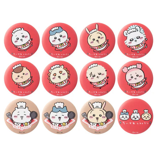 Chiikawa Restaurant Called with 'Haa~i!' Matte Can Badge in Capsule