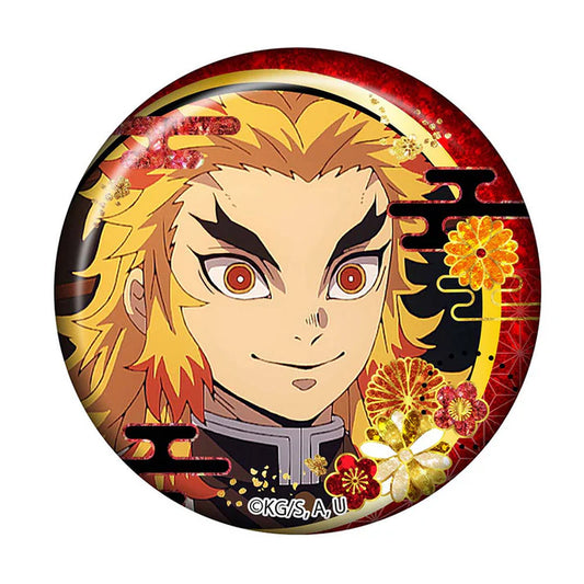 Demon Slayer Glitter Can Badge Collection / Kyōjurō Rengoku