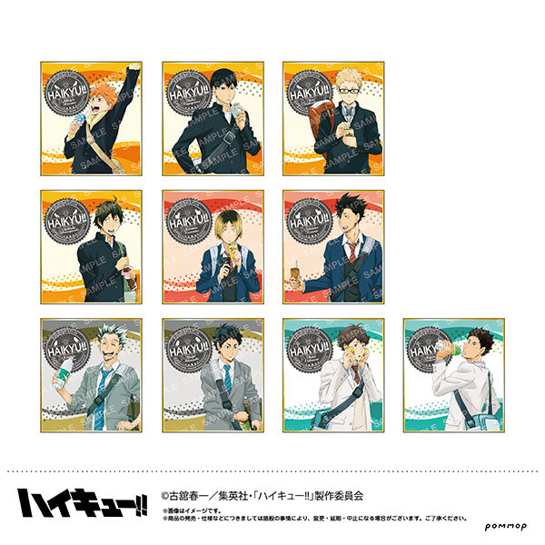 Haikyu!! Mini Shikishi Collection -Drink Copyright Illustration - 1 Random