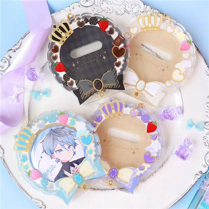 Fukuya Can Badge Acrylic Frame 7580 Sweets Rosette