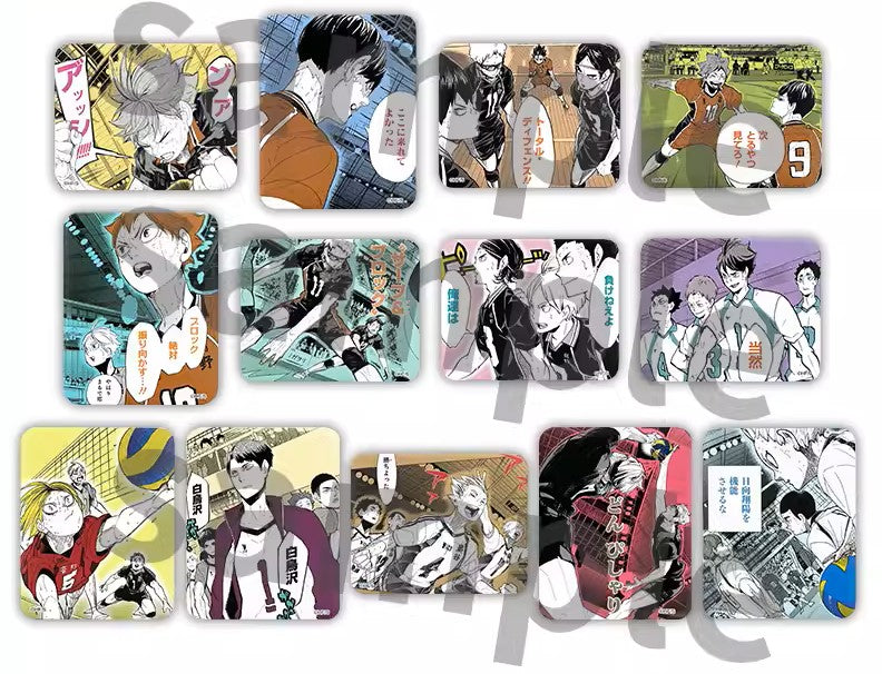 Haikyu!! Fighting Spirit Badges - All 13 Types - 1 Random