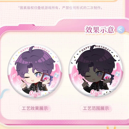 【Pre-order】Love and Deepspace Rafayel 2026 Birthday Duskbright Steps Series Chibi Badge & Protector Set