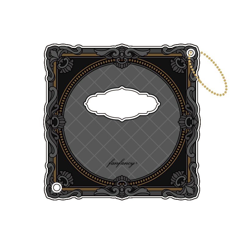 Fukuya Can Badge Acrylic Frame 75 Classic Frame - Black