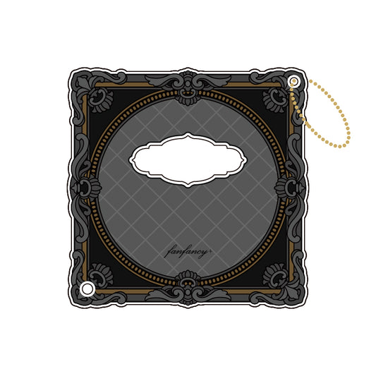Fukuya Can Badge Acrylic Frame 75 Classic Frame - Black