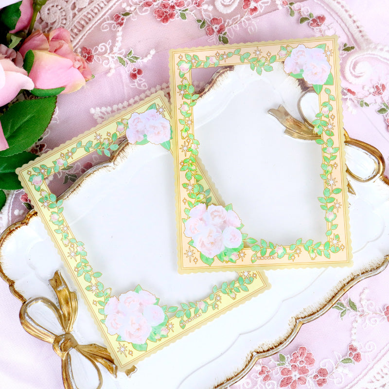 Fukuya Photo Size Vintage Flower Bouquet Large - White