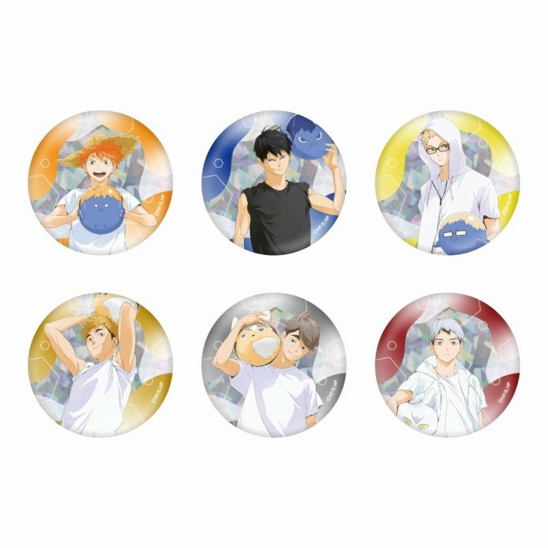 Haikyu!! Trading Hologram Can Badge Beach Volleyball Ver. - 1 Random