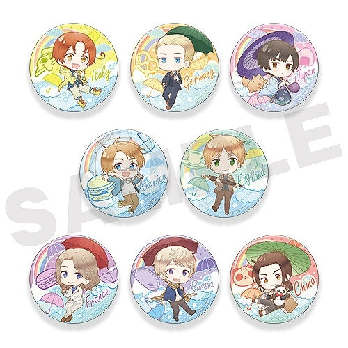 Hetalia World Stars Trading Can Badge - All 8 Types - 1 Random