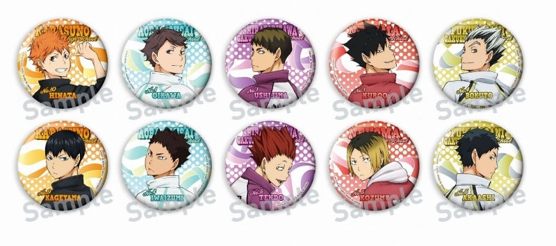 Haikyu!! Color Palette Turning Can Badge - All 10 Types - 1 Random