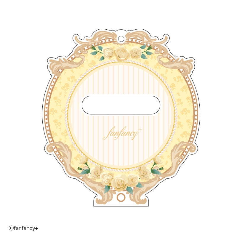 Fukuya Can Badge Acrylic Frame 57 Petit Rococo - Yellow