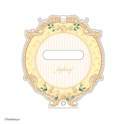 Fukuya Can Badge Acrylic Frame 57 Petit Rococo - Yellow